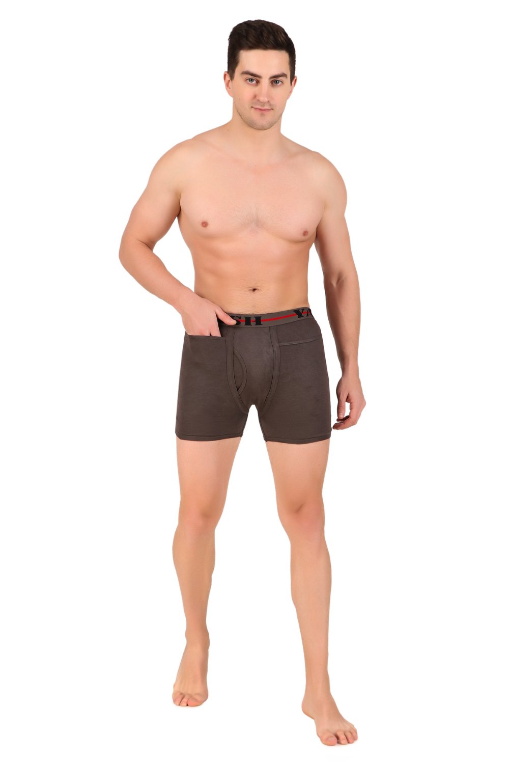 Puja Yash Drawers - Pocket Grey
